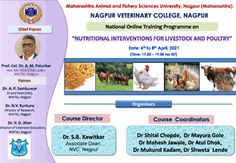 Nagpur Veterinary College organising National Online Training Programme