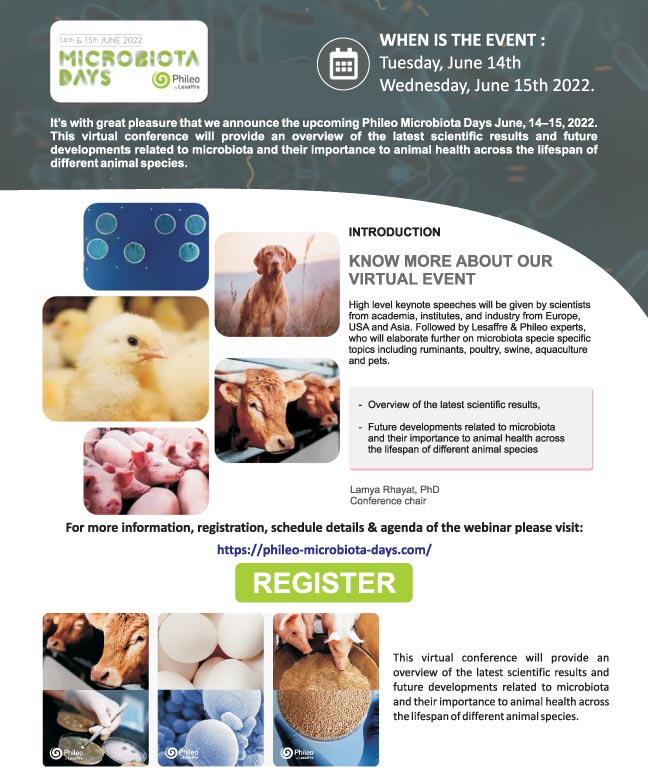 Hatchery Feed Management  Registration open for Water Conditioning and  Probiotics webinar