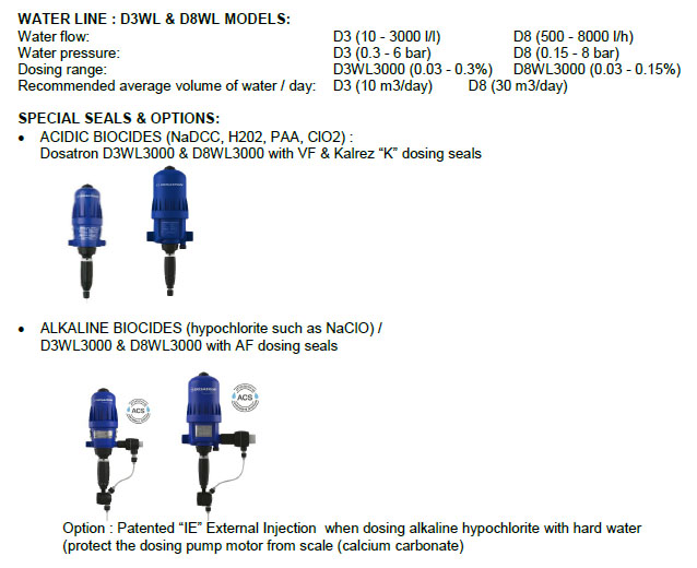 Dosatron models